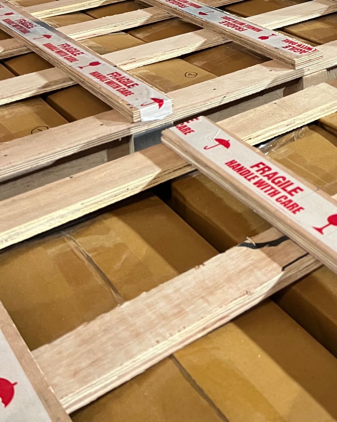 Furniture being export-packed at the Family Hub factory